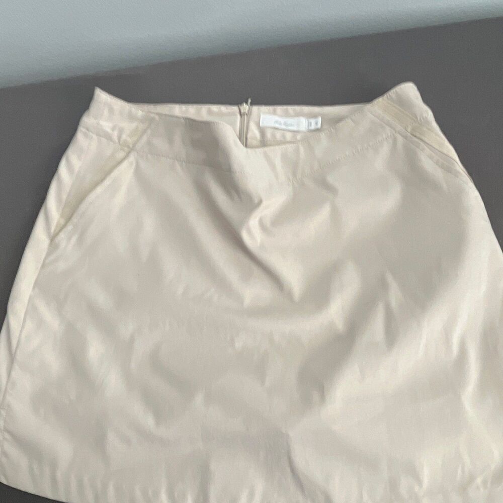 Lady Hagen Women's Beige Golf Skort Zip Closure Pockets Stretch Solid Size 6
